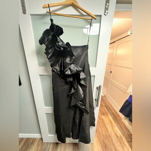 Aje Adelia Ruffle Midi Dress